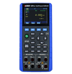 Calibrador de Procesos Multifunción VICTOR con Precisión de 0.01% FS para CC, V, mA, Resistencia, Termopar, RTD, Frecuencia, Pulso y Interruptor - Product Image 4