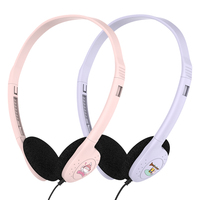 Casque filaire pour enfants casque de musique pour enfant écouteur de classe en ligne prise 3.5mm vente directe d'usine