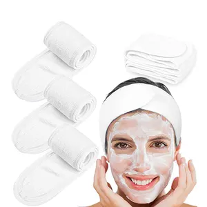 Косметическая повязка на голову из микрофибры для мытья лица, тюрбан для макияжа, Мягкая повязка для волос для спа, йоги, ванны, оптовая продажа 2022