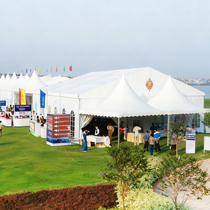 Tente de réception extérieure en alliage d'aluminium pour le marché africain, <span class=keywords><strong>grande</strong></span> tente événementielle ignifuge blanche certifiée CE pour mariages et fêtes, à vendre - Product Image 5