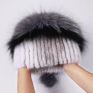 Chất Lượng Cao Sang Trọng Bất Chồn Lông Thú Beanie Với Phim Hoạt Hình Hình Ảnh Mô Hình Phổ Thông Vải Thời Trang <span class=keywords><strong>Hat</strong></span> - Product Image 5