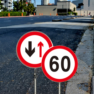Aluminum Traffic Safety <strong>Sign</strong> Reflective <strong>Speed</strong> <strong>Limit</strong> Road Diversion <strong>Sign</strong> Board Plastic Material For Roadway Security - Product Image 1