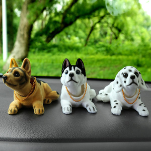 Y0017 Figurine de <span class=keywords><strong>chien</strong></span> en résine à tête oscillante pour <span class=keywords><strong>voiture</strong></span>, kit d'intérieur, cadeau créatif populaire - Product Image 3