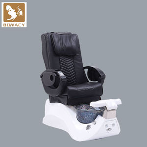 Fauteuil de pédicure et de massage multifonctionnel en cuir PU bleu moderne avec garantie de 3 ans pour salon de beauté - Product Image 1