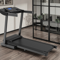 Treadmill Lipat Elektrik 1.5 HP dengan Layar LED, Kecepatan 1-12km/jam dan Kapasitas 120kg untuk Olahraga di Rumah