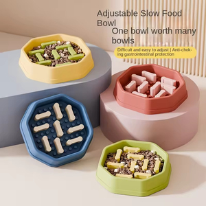 Comedero Lento Automático Anti-Asfixia para Perros, Nivel de Dificultad Ajustable, Diseño Anti-Caída, Material Plástico para Viajes - Product Image 4