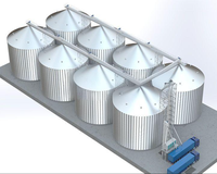50 /100 /500/1000/5000 tonnellate di Silo di grano prezzi della macchina per il mais/caffè in grani Silo per uso agricolo tipo orizzontale di piccole/grandi dimensioni