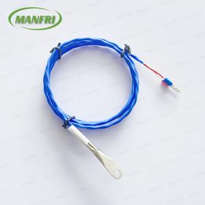 جهاز استشعار درجة الحرارة RTD PT100 <span class=keywords><strong>PT1000</strong></span> 3 سلك PT100 مع حلقة العروة M8 لأنظمة التهوية والتبريد - Product Image 2