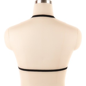 Harnais de corps gothique sexy pour <span class=keywords><strong>femme</strong></span> avec <span class=keywords><strong>porte</strong></span>-jarretelles, bretelles étoile pentagramme et épée, en <span class=keywords><strong>satin</strong></span> ajouré, lingerie érotique écologique, soutien-gorge cage - Product Image 5