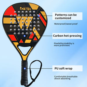 Venta al por mayor, pala <span class=keywords><strong>de</strong></span> Pádel <span class=keywords><strong>de</strong></span> fibra <span class=keywords><strong>de</strong></span> carbono barata, fabricación china - Product Image 5