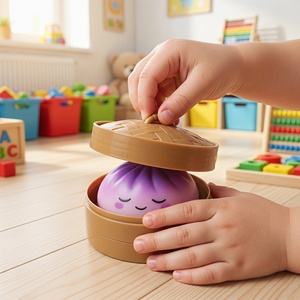 EVA Stress Ball Squishy <b>Toy</b> with Smile Face and Dumpling Design for 5-7 Years Unisex Mystery <b>Box</b> - Product Image 6