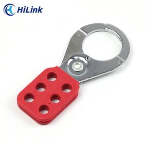 Diameter Ukuran Rahang 1"(25mm) 6 Lubang Gembok Pengunci Kelompok Baja Gagang Berlapis Plastik Merah Anti Karat Tahan Lama Ringan - Product Image 6