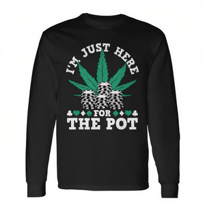 Camiseta de manga larga I'm Just Here For The Pot Marijuana Poker - Product Image 2