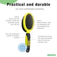 Brosse Duo-Care Comfort 2 In1 de qualité supérieure pour démêler et masser la brosse à double fonction brosse de toilettage santé