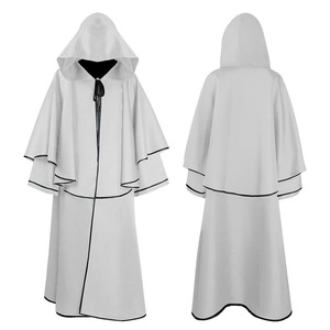 Halloween con cappuccio <span class=keywords><strong>mantello</strong></span> gotico medievale <span class=keywords><strong>strega</strong></span> vampiro <span class=keywords><strong>mantello</strong></span> per uomini e donne Costume Cosplay - Product Image 5