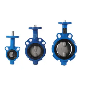 Air Control Wafer Type 8 inch Butterfly Valve Double Acting 304/316/316L sanitary Stainless Steel Pneumatic Butterfly Valve