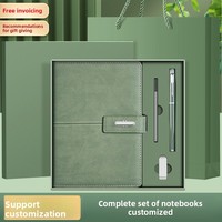 Set de Regalo de Cuaderno de Piel Sintética para Negocios, Personalizado, Grueso, de Alta Calidad, Regalo para Reuniones, Agenda de Oficina, Bloc de Notas, Papel Dowling