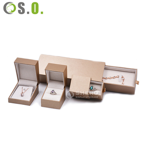 Boîte à bijoux en papier similicuir personnalisée avec logo, luxe, pour boucles d'oreilles, bracelets, pendentifs, bagues, emballage de bijoux - Product Image 3