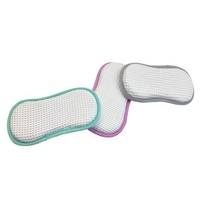 Nouvelle arrivée, éponge en microfibre double face, douce, écologique, de haute qualité, éponge à vaisselle toutes saisons pour la cuisine