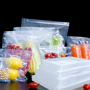 Custom Transparent Vacuum Storage Sealer Bags Food Packaging Vacuum Seal Bag Packaging Seal Bag