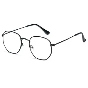 BT2121 2022休闲时尚角阻光光学框架清晰镜片眼镜