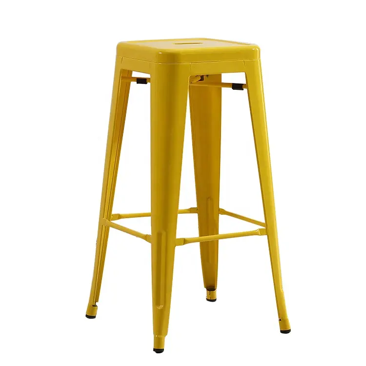 Промышленный Металлический барный стул из железа, высокий стул для ресторана, кофейни