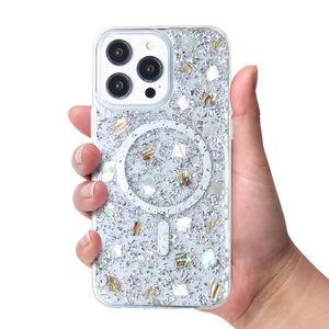 Wholesale Customizable KINGSOUL Ins Style Android IOS Magnetic <b>Ring</b> Holder Epoxy Crafted TPU+PC Shockproof <b>Phone</b> Cases for 14/16 - Product Image 2