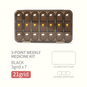 New 7 ngày 21 lưới <span class=keywords><strong>Pill</strong></span> trường hợp công suất lớn hàng tuần Tablet container <span class=keywords><strong>PP</strong></span> nhựa <span class=keywords><strong>Pill</strong></span> <span class=keywords><strong>Box</strong></span> với giá thấp - Product Image 4