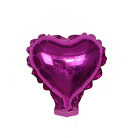 Vente flash - Mini ballons en forme de cœur de 5 pouces en feuille d'aluminium pour la décoration de fête d'anniversaire