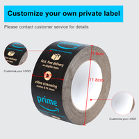 Papier KUAHE personnalisé avec logo imprimé, renforcé, adhésif thermofusible acrylique activé par l'eau, imperméable, facile à déchirer, haute viscosité