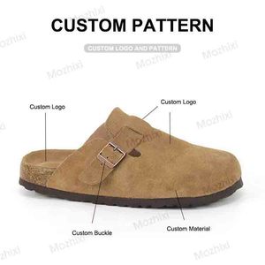 Mozhixi Private Label Sabots Birken en fourrure unisexe Taille 35-48 <span class=keywords><strong>Mohair</strong></span> Confortable Femmes Hommes Poils de vache Mule Sabots en liège - Product Image 2
