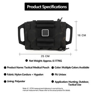 Bolsa Táctica Molle para Primeros Auxilios, Kit de Emergencia de Despliegue Rápido, Bolsa de Utilidad para Camping, Bolsa de Cinturón - Product Image 5