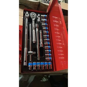 Professional 24 Piece <b>Socket</b> Wrench Set 1/2 In Chrome Vanadium Steel Auto Repair Tool Kit <b>Impact</b> <b>Socket</b> Set - Product Image 1