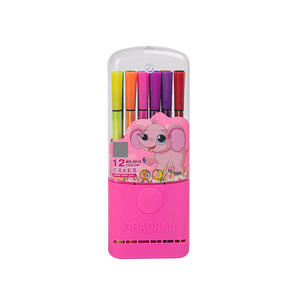 Nouveau stylo aquarelle créatif pour enfants, stylo de peinture lavable, marqueur graffiti, seau de 12, 24, 36 couleurs, cadeau personnalisé, vente en gros - Product Image 3
