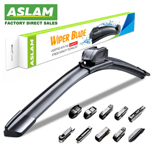 ASLAM - Escobillas Limpiaparabrisas Multifuncionales <span class=keywords><strong>de</strong></span> Alta Calidad para Conductor con Volante a la Derecha e Izquierda, Compatibles con el 99% <span class=keywords><strong>de</strong></span> <span class=keywords><strong>los</strong></span> Coches, Reemplazables X3 A6 - Product Image 1