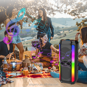 Enceinte sans fil ZQS6240XW double 6,5 pouces 10W avec <span class=keywords><strong>son</strong></span> stéréo et lumières RGB pour fêtes, enceinte sans fil 1500mAh pour intérieur/extérieur - Product Image 5