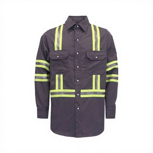 Camisa de Trabajo Industrial Ignífuga y Antiestática con Cinturón Reflectante, Transpirable y Absorbente de Humedad, Nivel D - Product Image 2