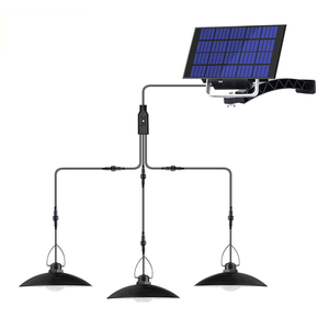 Lampe de plafond LED solaire à télécommande pour intérieur/extérieur, jardin, maison, cour, véranda, piscine, 1/2/3/4 têtes - Product Image 6