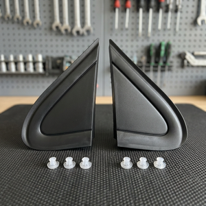 Couvre-triangle de rétroviseur pour Volkswagen Polo 2003-2006 6Q0853273 6Q0853274 ABS Ensemble complet avec colle, ruban adhésif et vis pour l'installation - Product Image 3