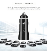 Chargeur de voiture pliable PD QC3.0 20W USB Type-C à charge rapide avec entrée 5V/3A pour téléphone portable, ordinateur portable, montre connectée et écouteurs