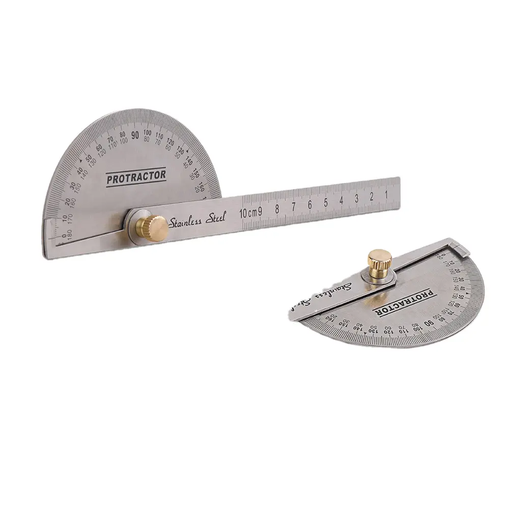 Hispec Stainless Steel Angle Finder Arm Measuring 180 Degree Protractor