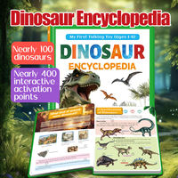 Livre sonore encyclopédique réaliste sur les dinosaures pour enfants, guide interactif d'apprentissage audio sur le monde animal préhistorique