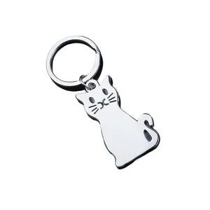 Latest Products In 2024 Cute Event Gift Keychain Silver Pet Pendant Keychain Metal Keychain
