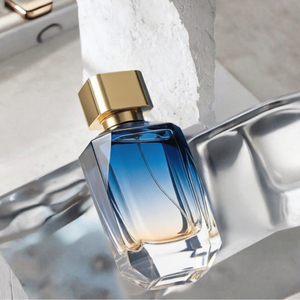 Newly Designed Custom Matte Square Gradient Blue 100ml Glass Perfume <b>Bottle</b> Fine <b>Mist</b> <b>Spray</b> Luxury with Box/ - Product Image 3