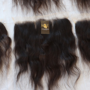 Tissage en lot indien vierge avec lace Frontal Closure Transparent, non traité, avec mèches brésiliennes - Product Image 1