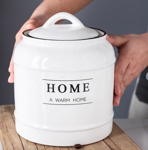 Vaso da tè sigillato in ceramica da cucina con trasporto di goccia barattolo di cibo per cani e gatti - Product Image 2