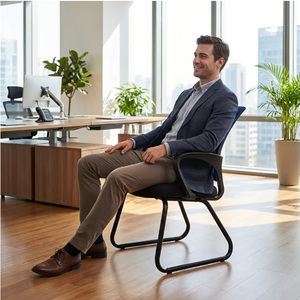 <span class=keywords><strong>Sillas</strong></span> <span class=keywords><strong>de</strong></span> Oficina Ergonómicas con Respaldo <span class=keywords><strong>de</strong></span> Malla y Soporte Lumbar Acolchado para Comedor, Computadora y Sala <span class=keywords><strong>de</strong></span> Espera - Product Image 3