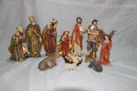 Grosir Kustom Resin Agama Patung Hiasan Besar Natal Adegan Yesus Kelahiran Set Patung Patung