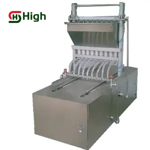 Ticari otomatik Mini enjeksiyon enjeksiyon çerez Depositor makinesi üretim hattı kek yapma makinesi bırakarak