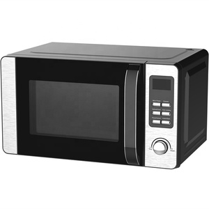 Parrilla retro portátil de 20L, horno <span class=keywords><strong>microondas</strong></span> plateado <span class=keywords><strong>con</strong></span> 5 niveles de potencia, Control mecánico de calefacción de alimentos - Product Image 3